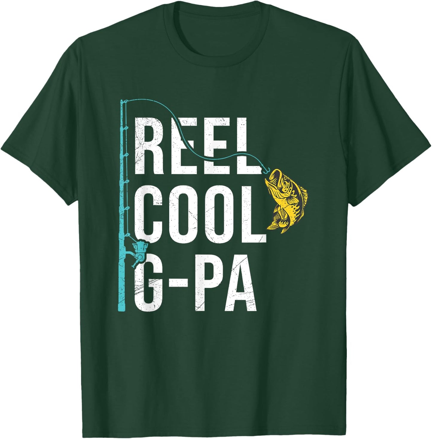 Reel Cool G-Pa Fishing Shirt Funny Grandpa Father's Day T-Shirt - T-Shirt | Forest