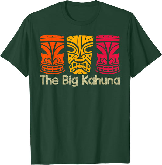 The Big Kahuna Polynesian Surfing Retro Vintage Novelty T-Shirt - T-Shirt | Forest