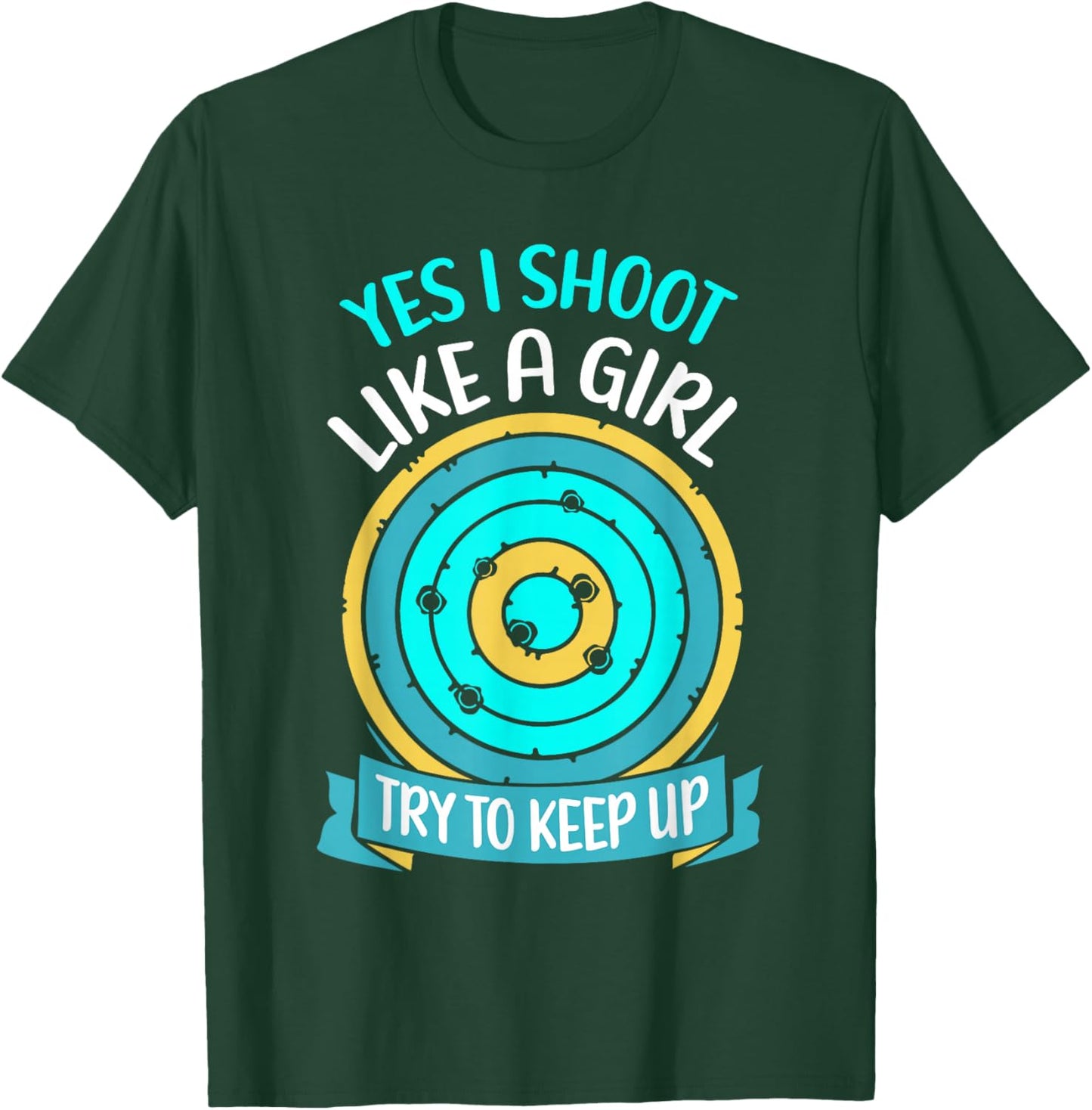 Ja Ich schieße wie Ein Mädchen Shooting ranges Shooting Range T-Shirt - T-Shirt | Forest