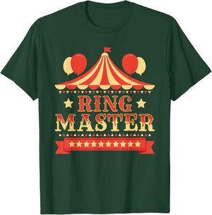 Ringmaster - Circus Birthday Party Circus Costume Small T-Shirt - T-Shirt | Forest
