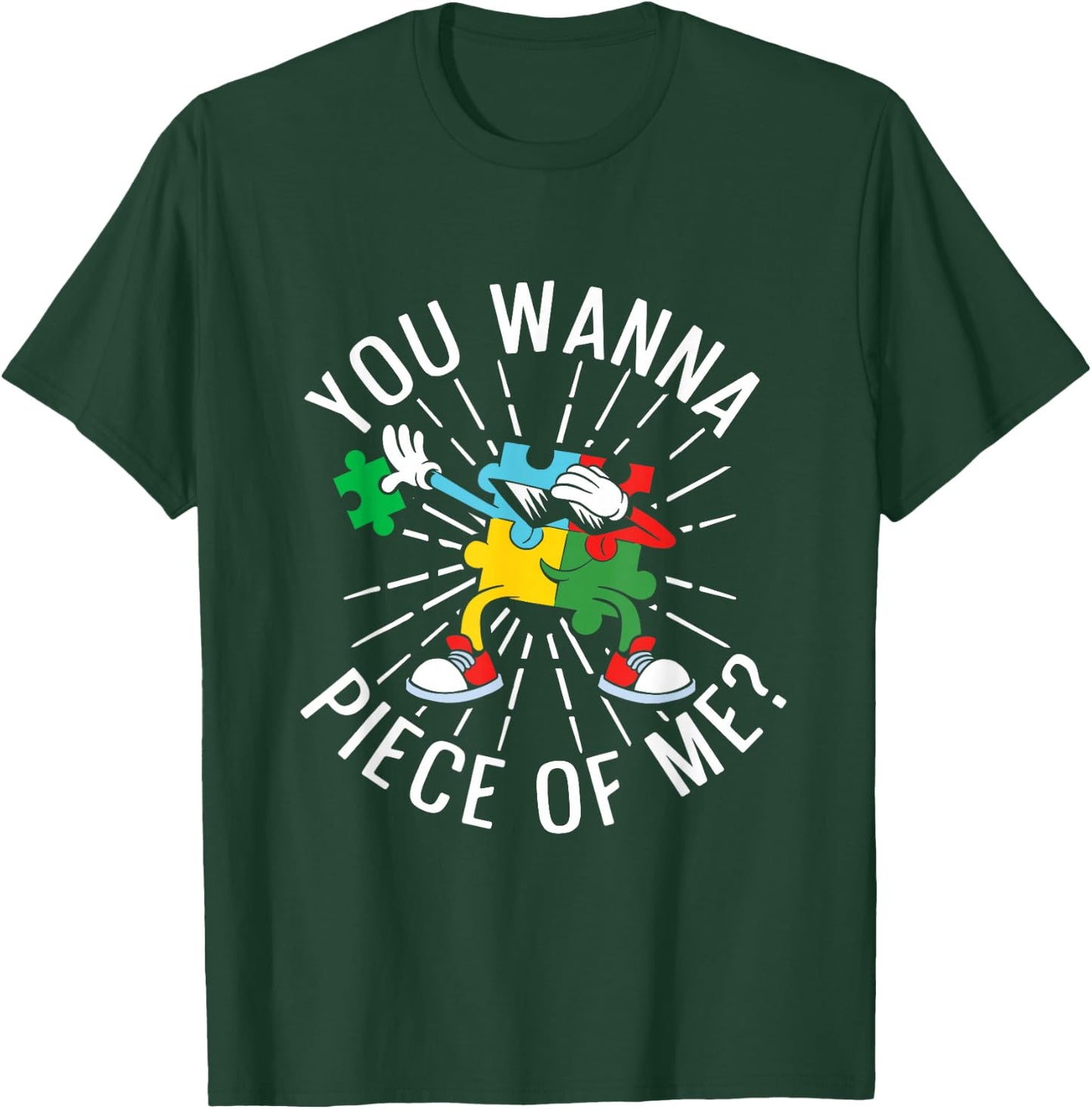 You Wanna Piece of Me Funny Puzzling Puzzler Jigsaw Puzzle T-Shirt - T-Shirt | Forest