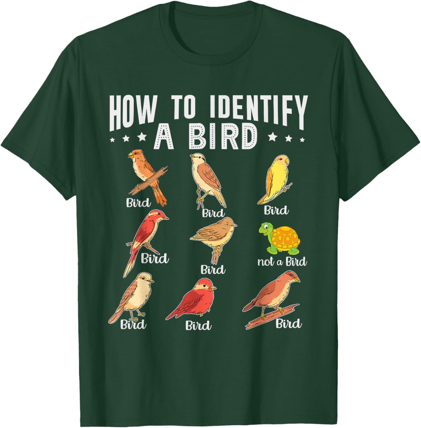 How To Identify A Bird | Bird Watcher | Bird Lover T-Shirt - T-Shirt | Forest