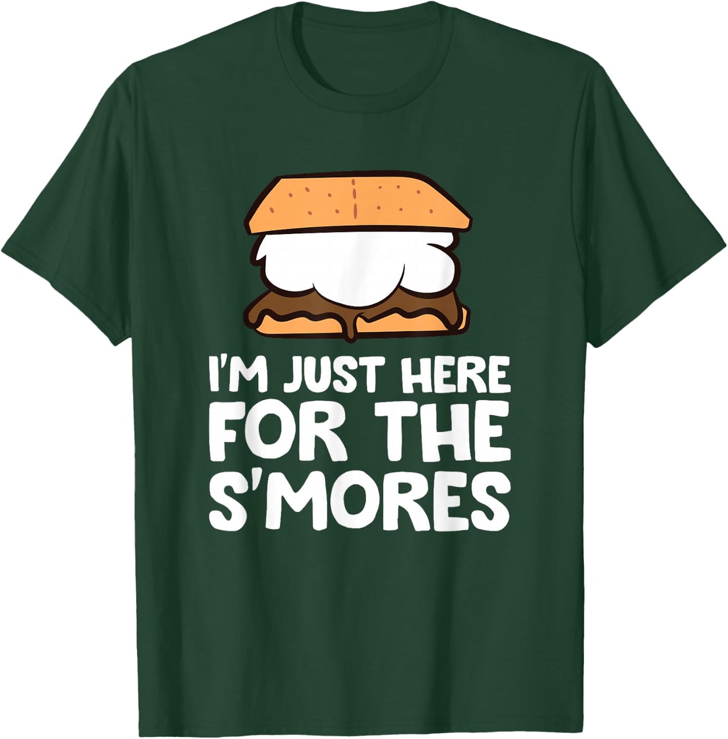I'm Just Here For The Smores Campfire S'Mores T-Shirt - T-Shirt | Forest