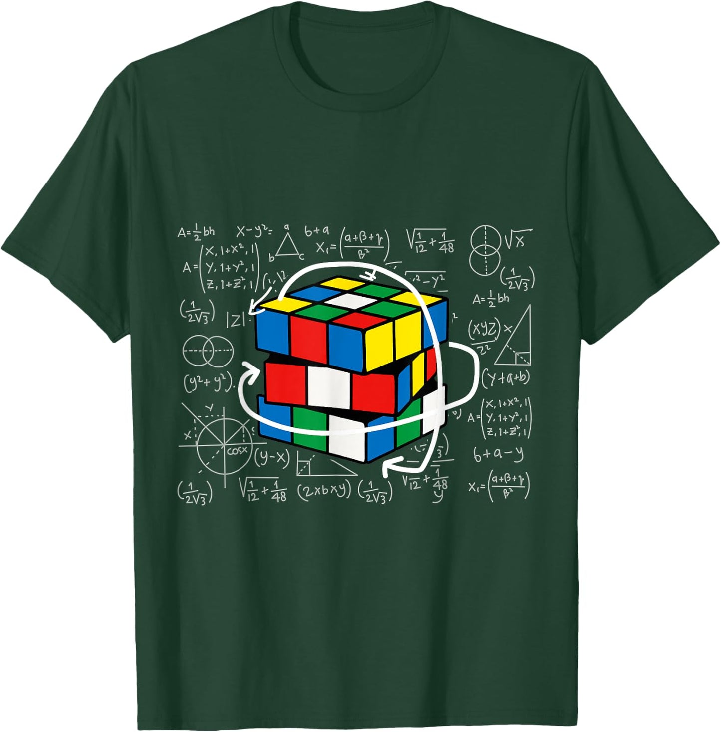 Competitive Puzzle Cube Math Lovers Speed Cubing T-Shirt - T-Shirt | Forest