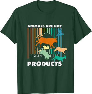 Animal Liberation Barcode Retro Welfare Animal Rights T-Shirt - T-Shirt | Forest