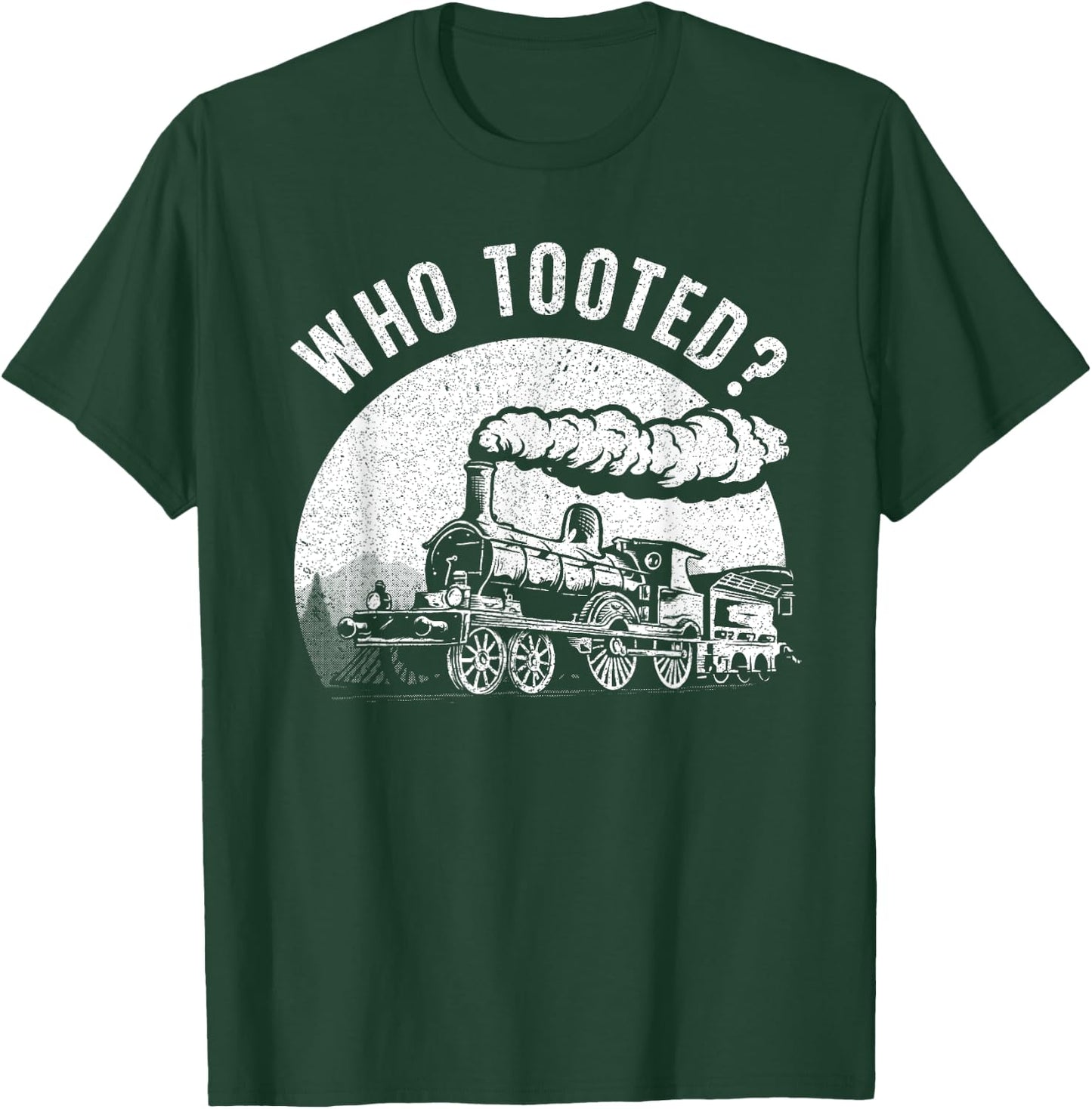 Cute Train Art Women Train Collector Railroad Lover T-Shirt - T-Shirt | Forest