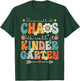 Groovy Some Call It Chaos We Call It Kindergarten Teachers T-Shirt - T-Shirt | Forest