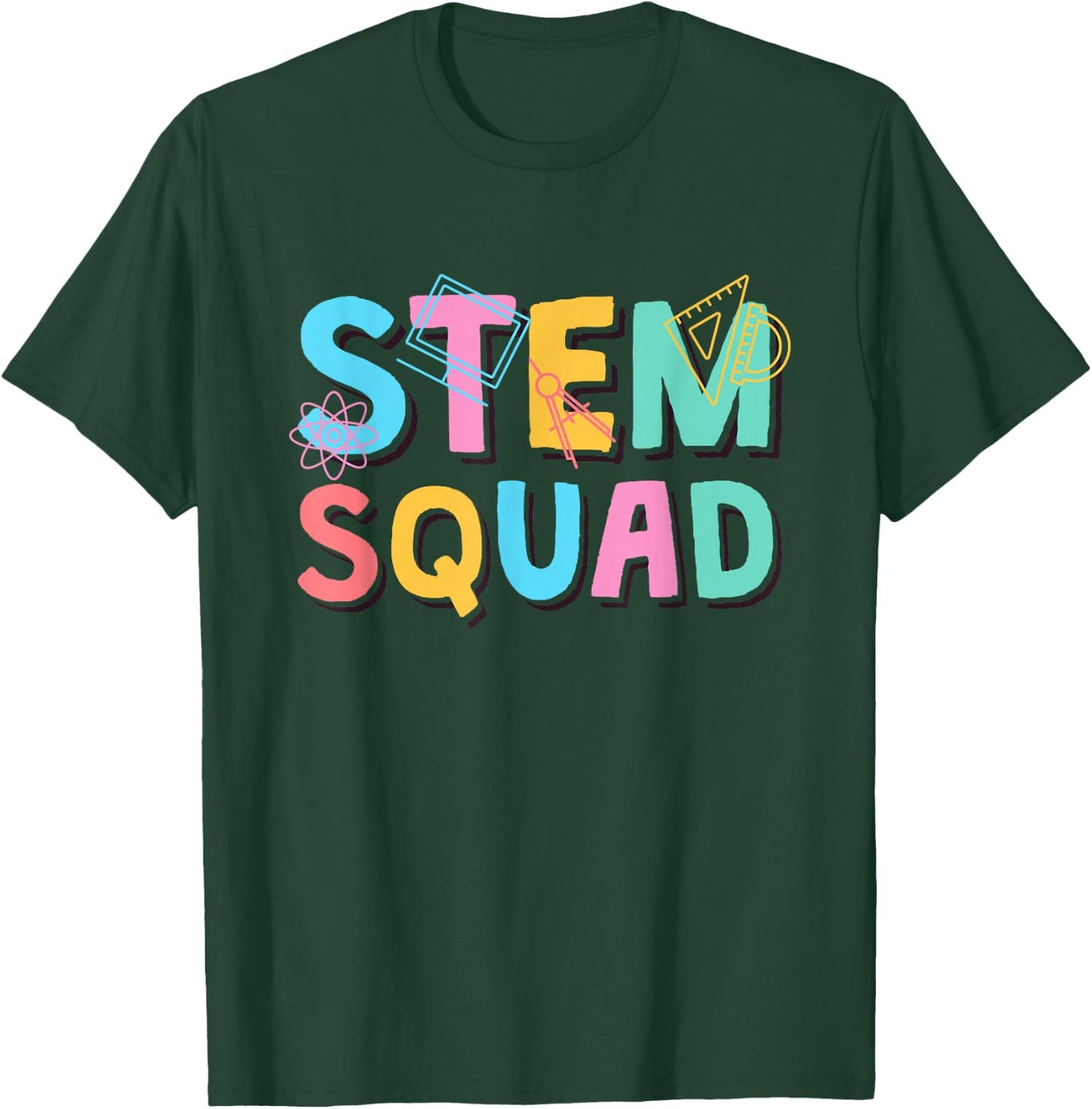 Stem Squad, Science Technology Engineering Math Team T-Shirt - T-Shirt | Forest