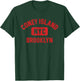 Coney Island NYC Brooklyn Gym Style Distressed Red Print T-Shirt - T-Shirt | Forest
