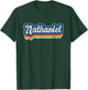 Nathaniel First Name Boy Vintage Style 70s 80s Personalized T-Shirt - T-Shirt | Forest