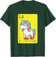 El Unicorno Funny Spanish-Mexican Bingo Cards The Unicorn T-Shirt - T-Shirt | Forest