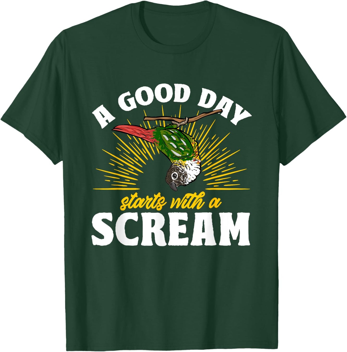 Green Cheek Conure Parrot Bird Conure T-Shirt - T-Shirt | Forest