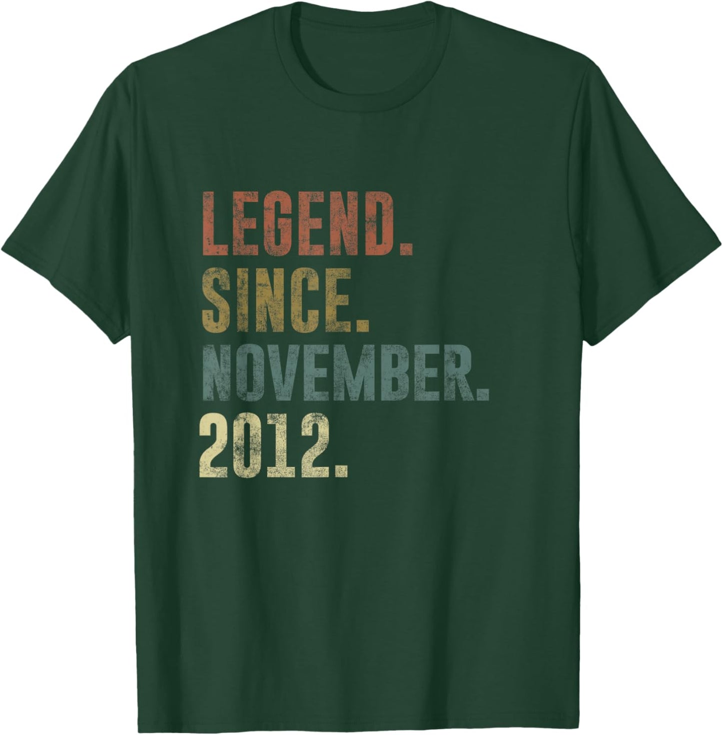 Funny 2012 13th Birthday Vintage Legend Since November 2012 T-Shirt - T-Shirt | Forest