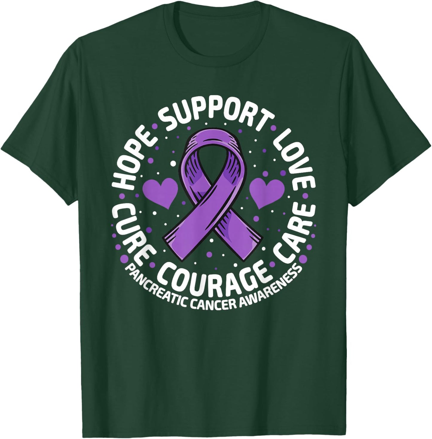 Pancreatic Cancer Support Family Pancreatic Cancer Awareness T-Shirt - T-Shirt | Forest