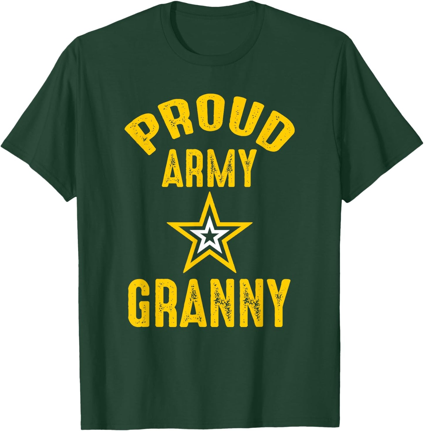 Vintage Proud Army GRANNY Veterans Family Reunion Match T-Shirt - T-Shirt | Forest