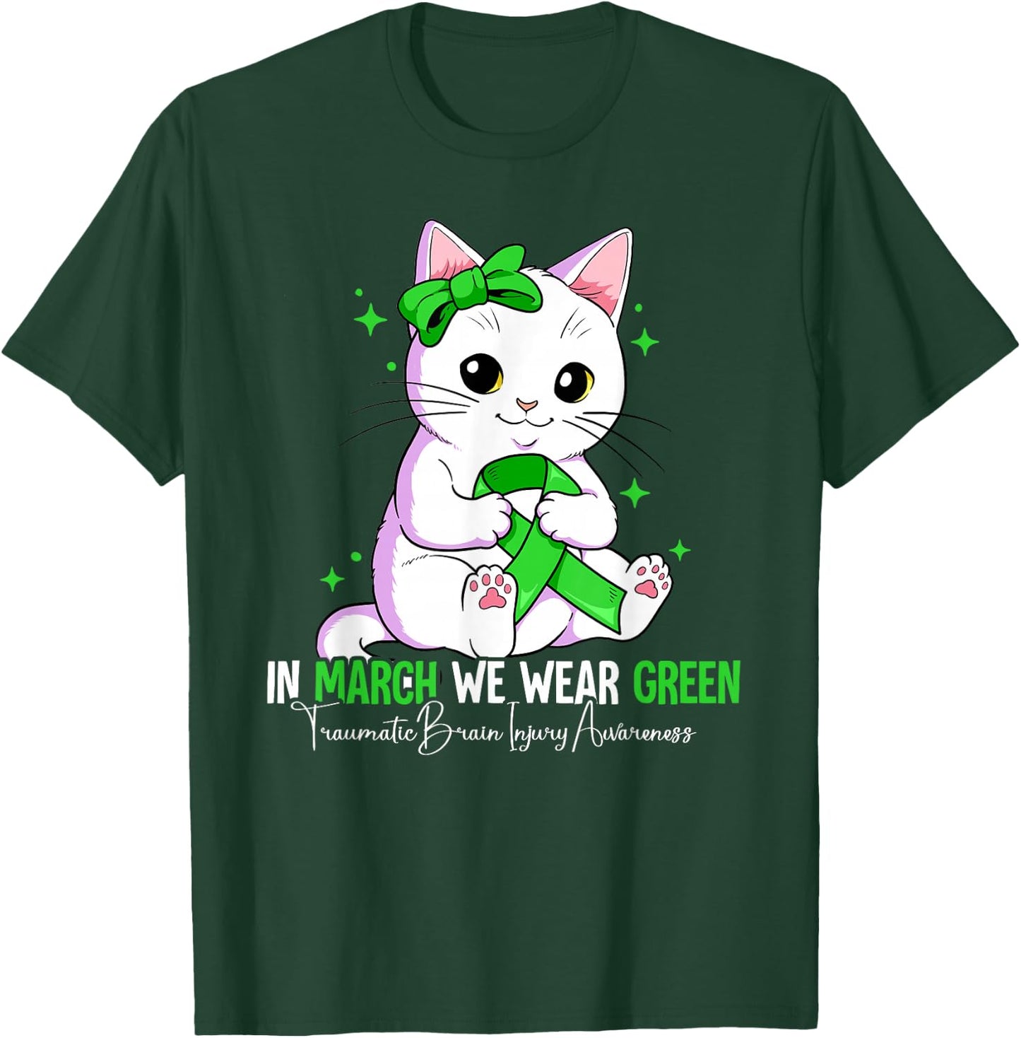 Traumatic Brain Injury Awareness T-Shirt - T-Shirt | Forest