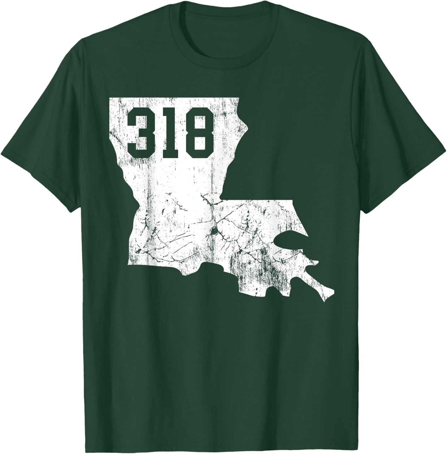 Louisiana State Area Code 318 New Orleans Mardi Gras T-Shirt - T-Shirt | Forest