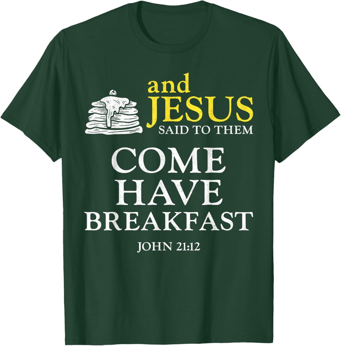 Pancake Lover Kids Bible Quote Faith Christian And Jesus T-Shirt - T-Shirt | Forest