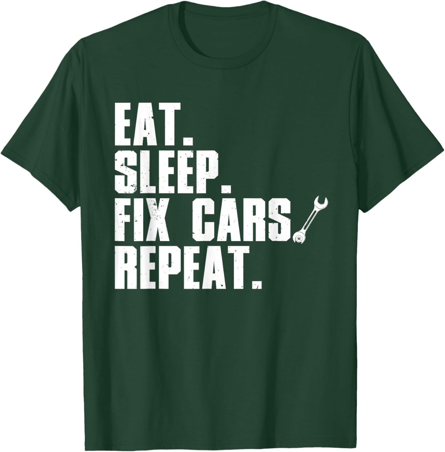 Funny Mechanic Dad Auto Garage Automobile Car Lover T-Shirt - T-Shirt | Forest
