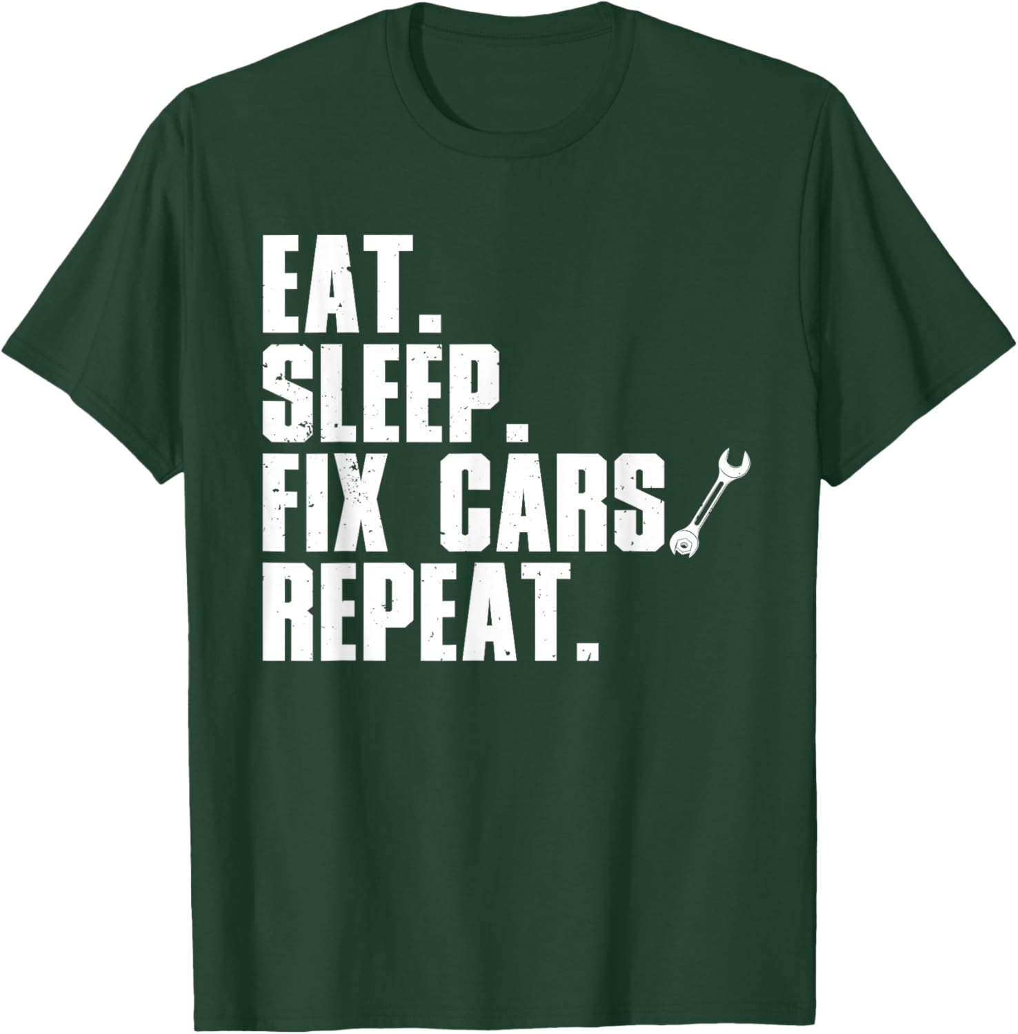 Funny Mechanic Dad Auto Garage Automobile Car Lover T-Shirt - T-Shirt | Forest