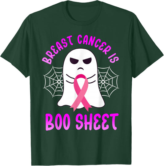 Breast Cancer Is Boo Sheet Halloween Breast Cancer Awareness T-Shirt - T-Shirt | Forest