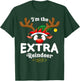 Christmas PJS Extra XMas Reindeer Matching T-Shirt - T-Shirt | Forest