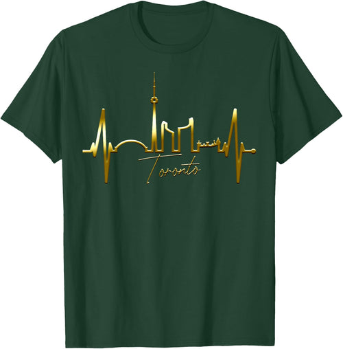 Toronto Skyline Heartbeat Canadian Lover I Love Canada