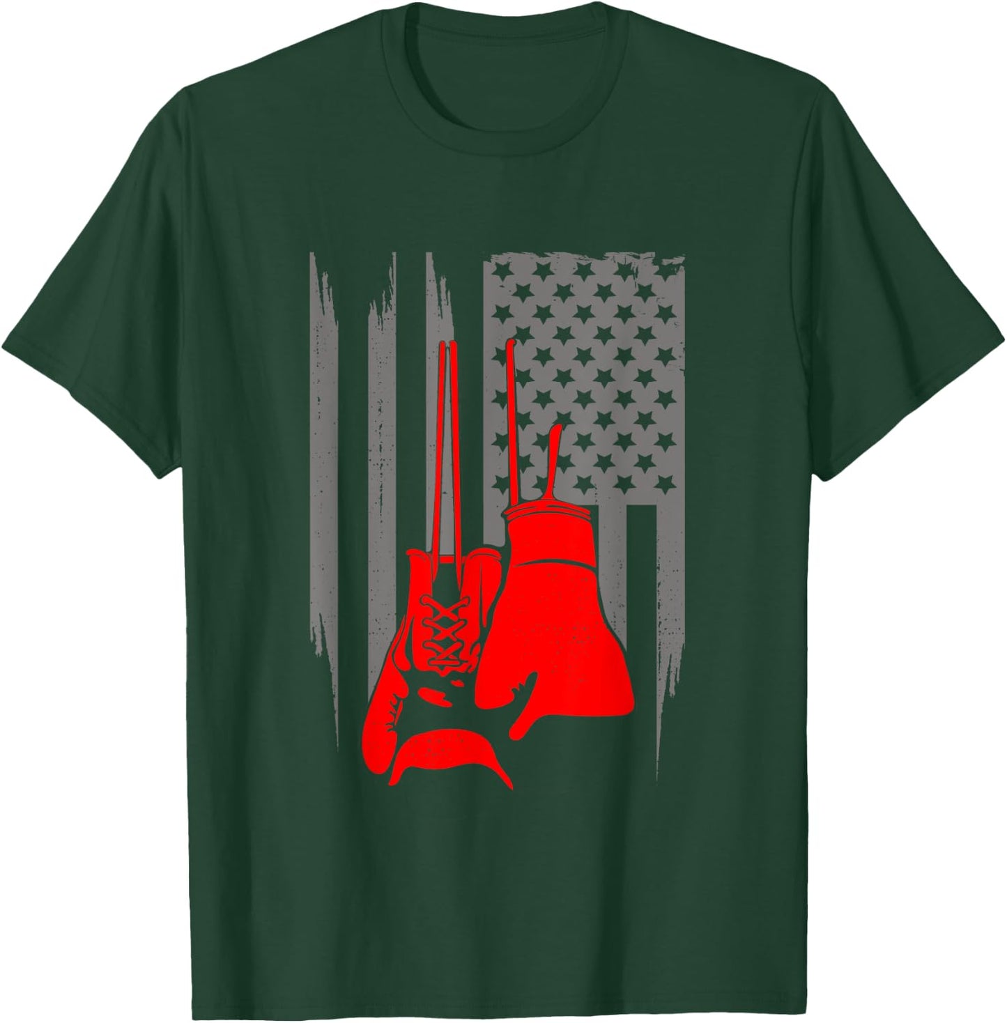 American Flag Boxing Apparel - Boxer Boxing Kids Men T-Shirt - T-Shirt | Forest