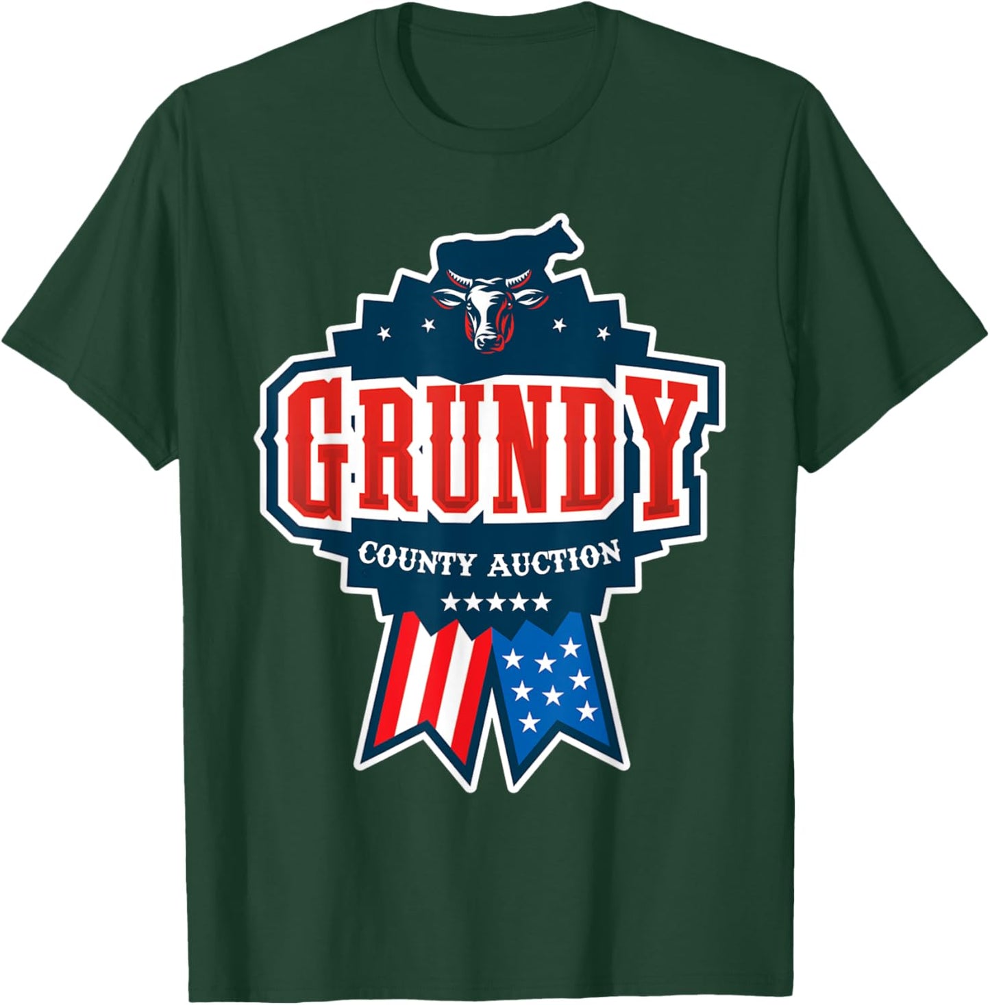Grundy County Auction T-Shirt - T-Shirt | Forest
