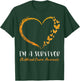 I'm A Survivor Childhood Cancer Awareness Heart Butterflies T-Shirt - T-Shirt | Forest