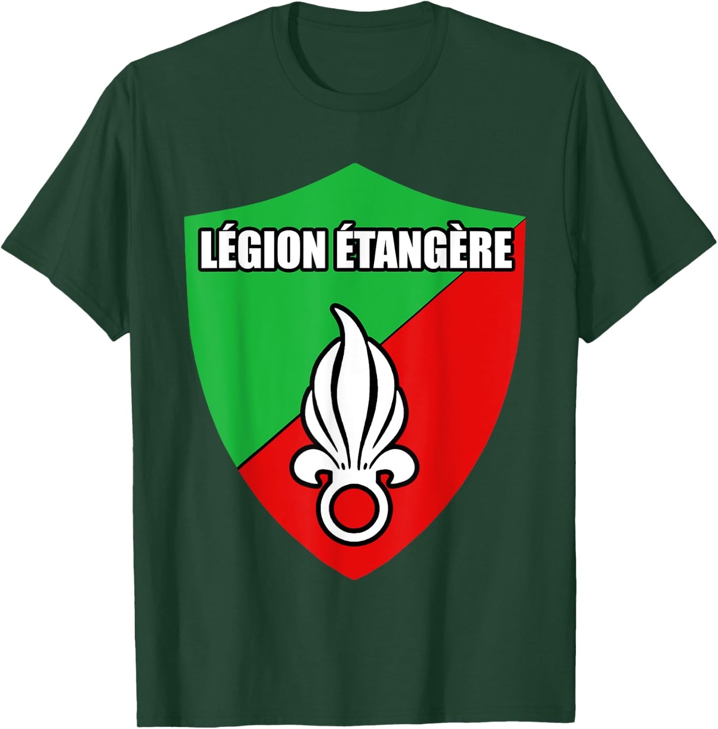 France Foreign Legion Etangere Military Crest T-Shirt - T-Shirt | Forest