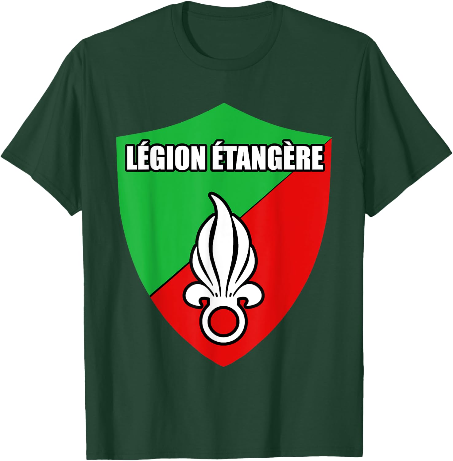 France Foreign Legion Etangere Military Crest T-Shirt - T-Shirt | Forest