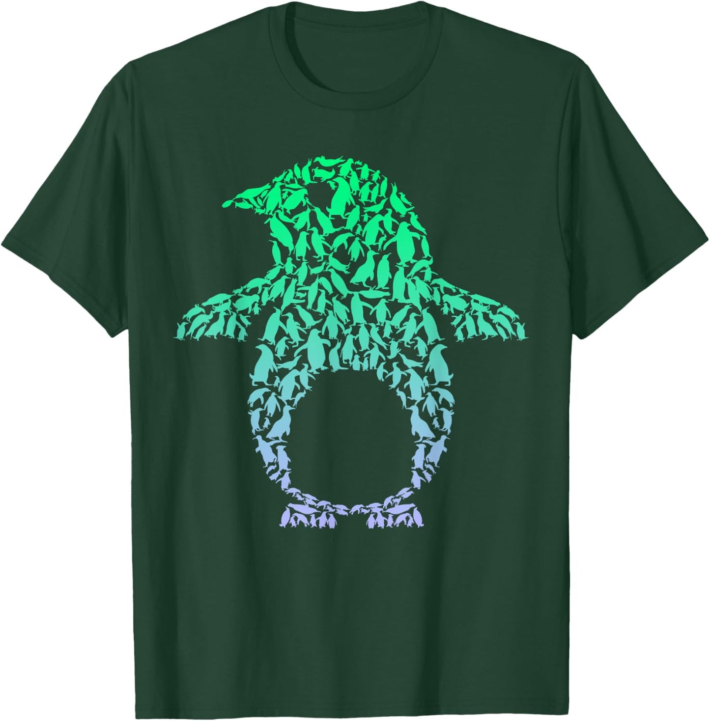 Silhouette Penguins for Penguin Lover | Boys Penguin T-Shirt - T-Shirt | Forest