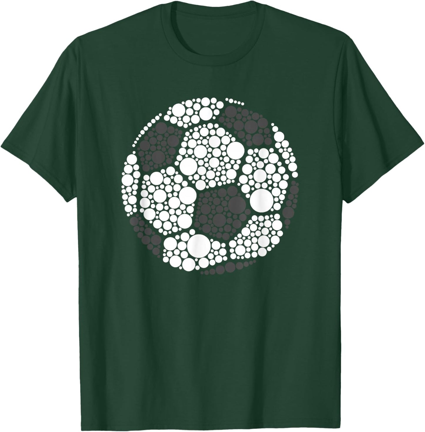 Polka Dot Football Soccer Lover Happy Dot Day Sport Ball T-Shirt - T-Shirt | Forest