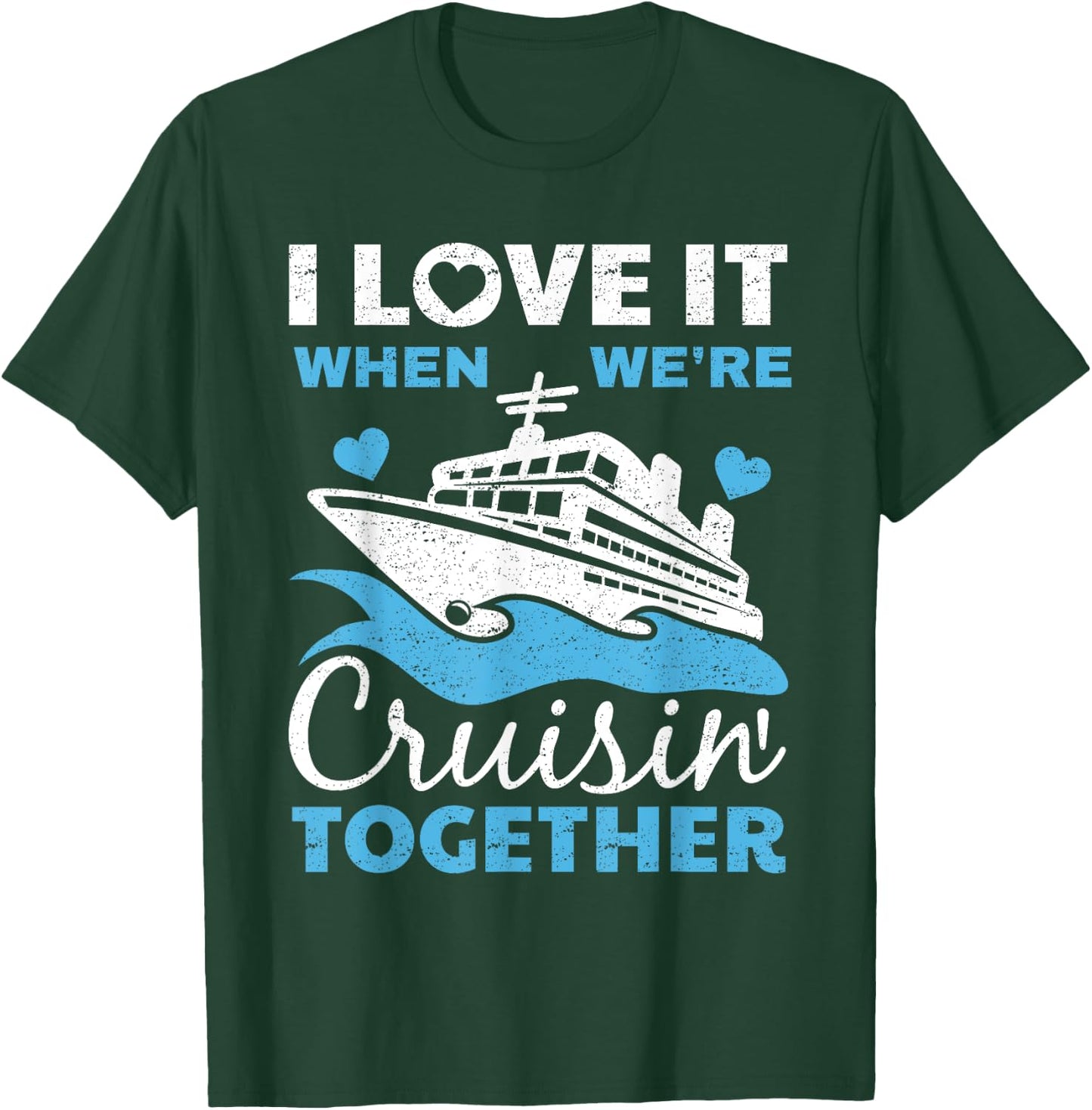 Cool Cruise Art Men Women Cruise Ship Couple Family Vacation T-Shirt - T-Shirt | Forest