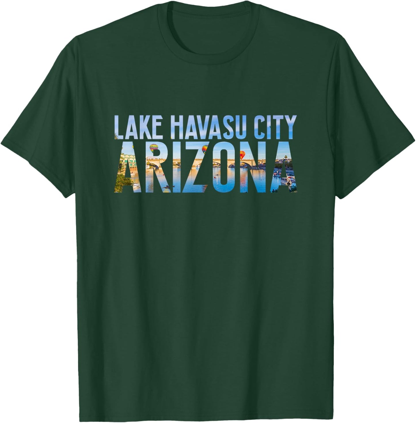Lake Havasu City Arizona London Bridge Skyline AZ Souvenir T-Shirt - T-Shirt | Forest