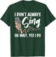 Funny Singer Women Karaoke Microphone Singing Lovers T-Shirt - T-Shirt | Forest