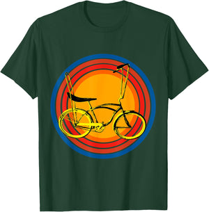 Vintage Retro Banana Seat Low Rider Bike T-Shirt - T-Shirt | Forest