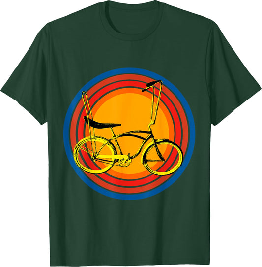 Vintage Retro Banana Seat Low Rider Bike T-Shirt - T-Shirt | Forest