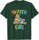 Skater Girl Rollerblading Girl T-Shirt - T-Shirt | Forest