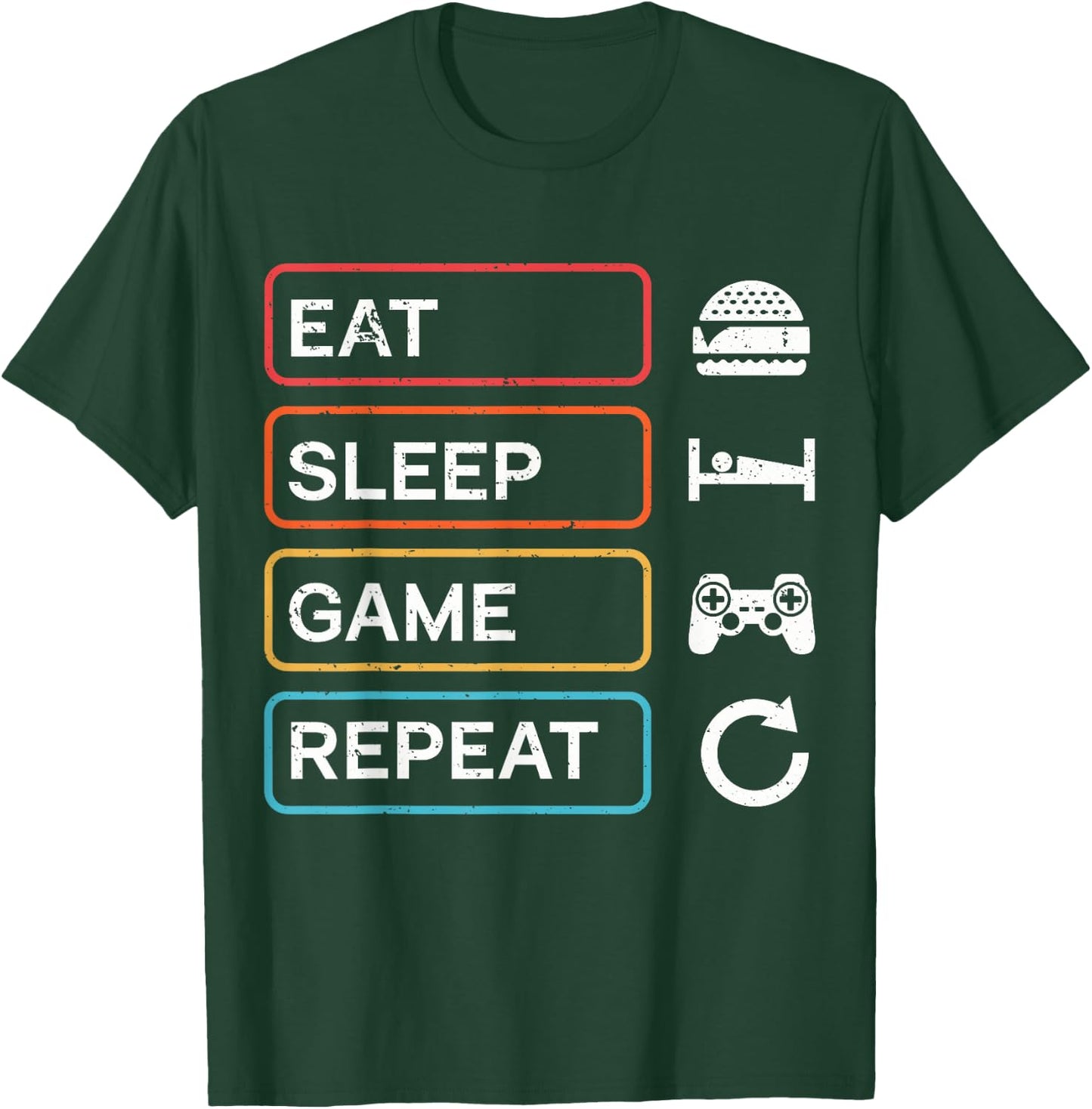 Eat, Sleep, Play, Repeat T-Shirt - T-Shirt | Forest