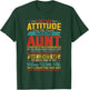 I Get My Attitude From My Freaking Awesome Aunt - Black - Small - -Kids - Vintage Casual - Letter Print - - Pull On - Classic Fit - Cotton 65%, Polyester 35% T-Shirt - T-Shirt | Forest