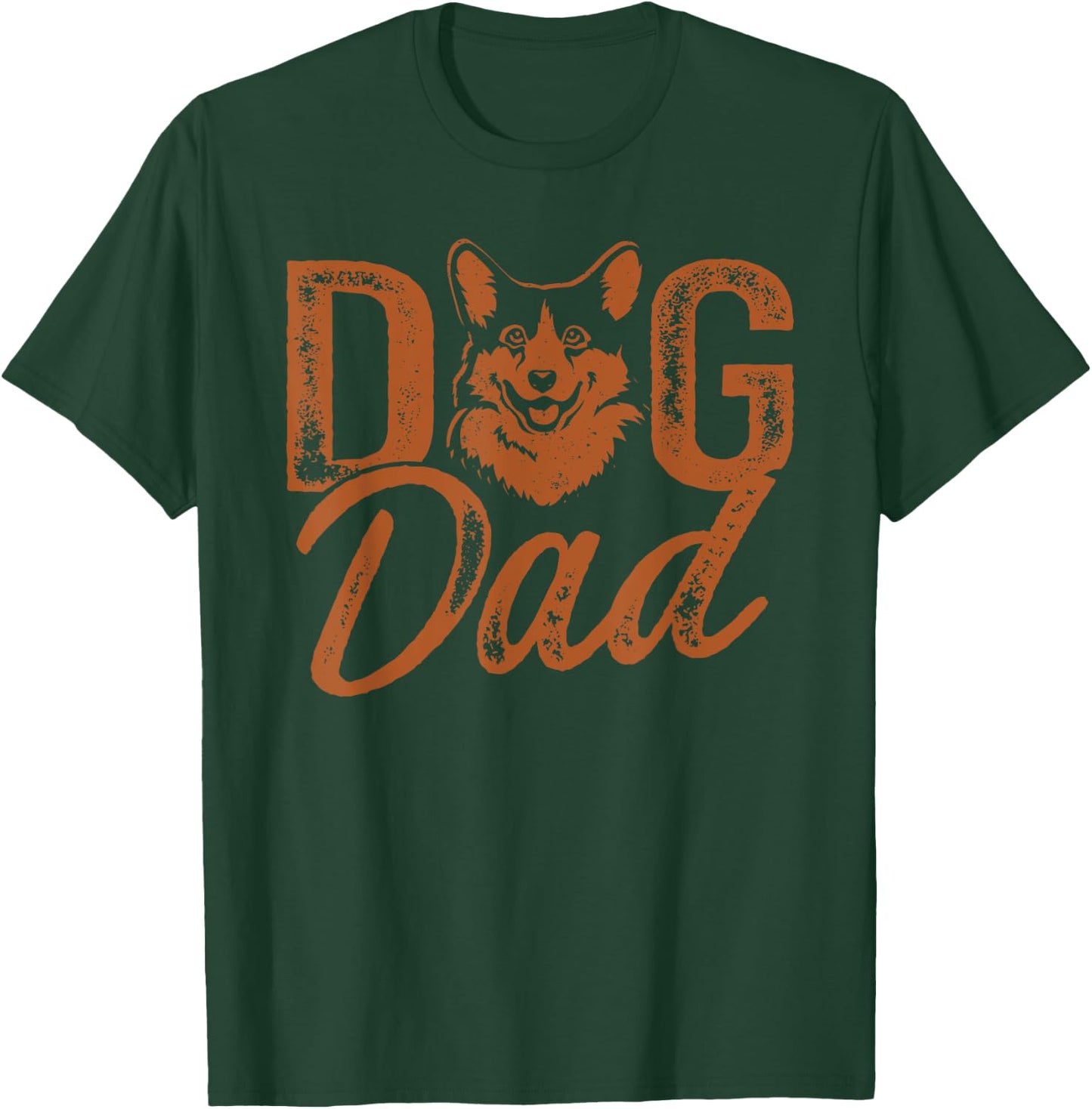 Corgi Dog Dad Men T-Shirt - T-Shirt | Forest