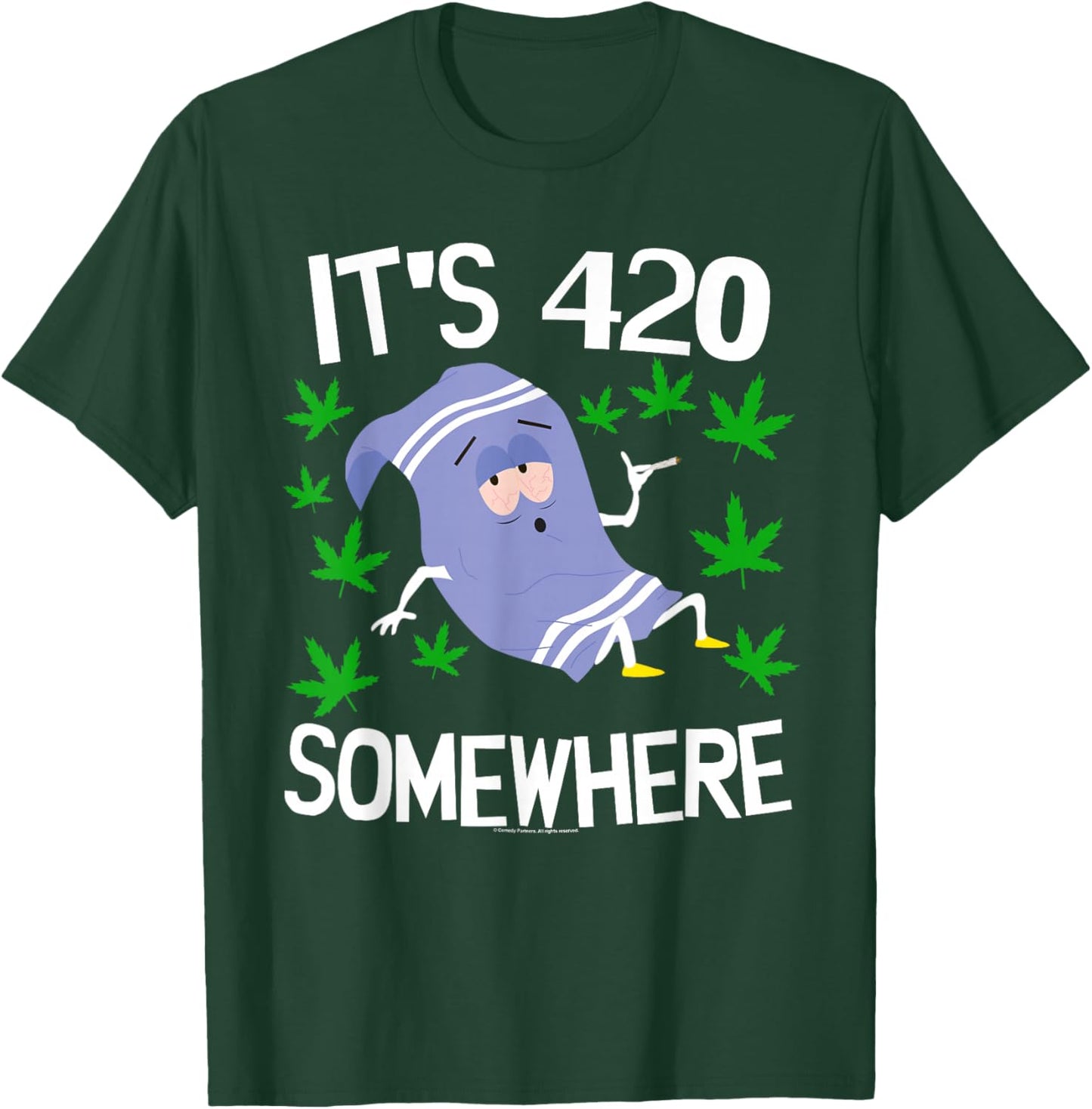 South Park South Park Towlie Its 420 Somewhere T-Shirt - T-Shirt | Forest