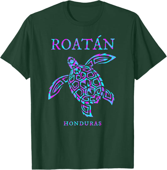 Roatan Honduras Sea Turtle Boys Girls Toddler T-Shirt - T-Shirt | Forest