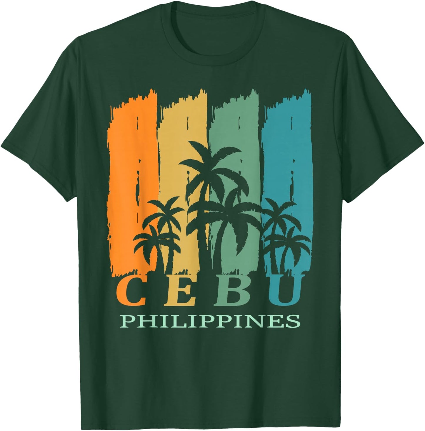 Cebu Palms Island Philippines Southeast Asia Souvenir Gift T-Shirt - T-Shirt | Forest