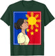 Philippines Pinay Filipina Filipiniana Filipino Flag Woman T-Shirt - T-Shirt | Forest