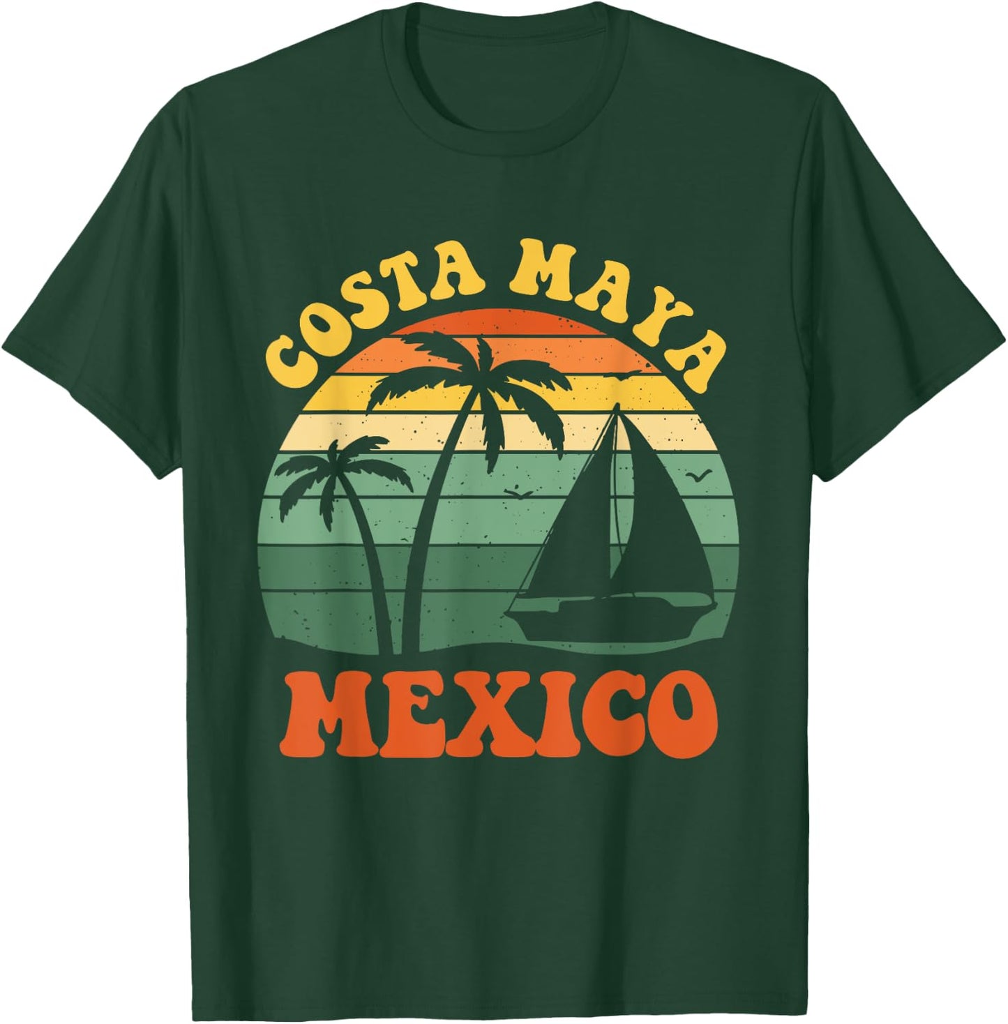 Costa Maya Mexico Sunset Matching Family Vacation T-Shirt - T-Shirt | Forest