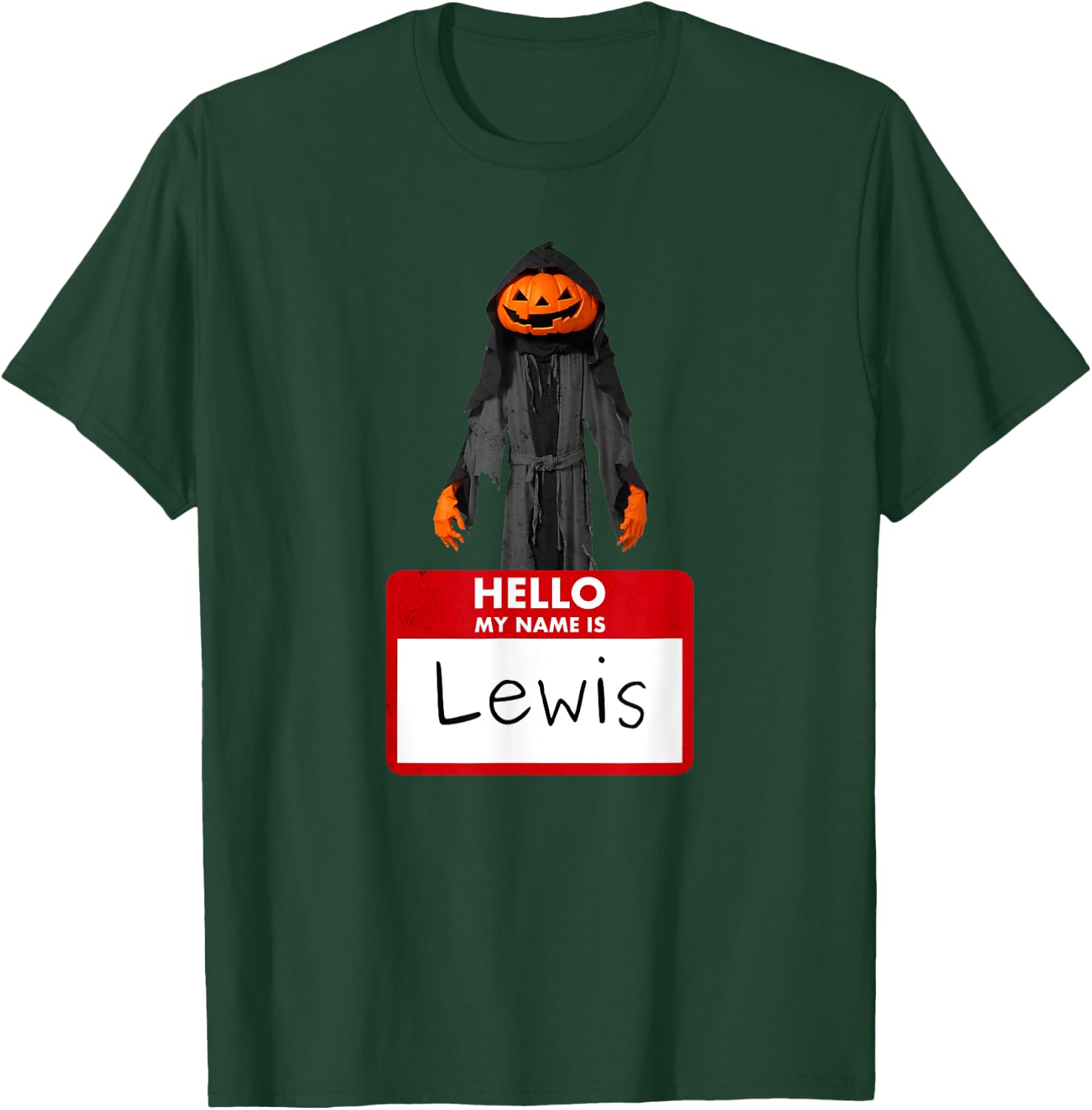 I am not a jack o lantern my name is Lewis Halloween funny T-Shirt - T-Shirt | Forest