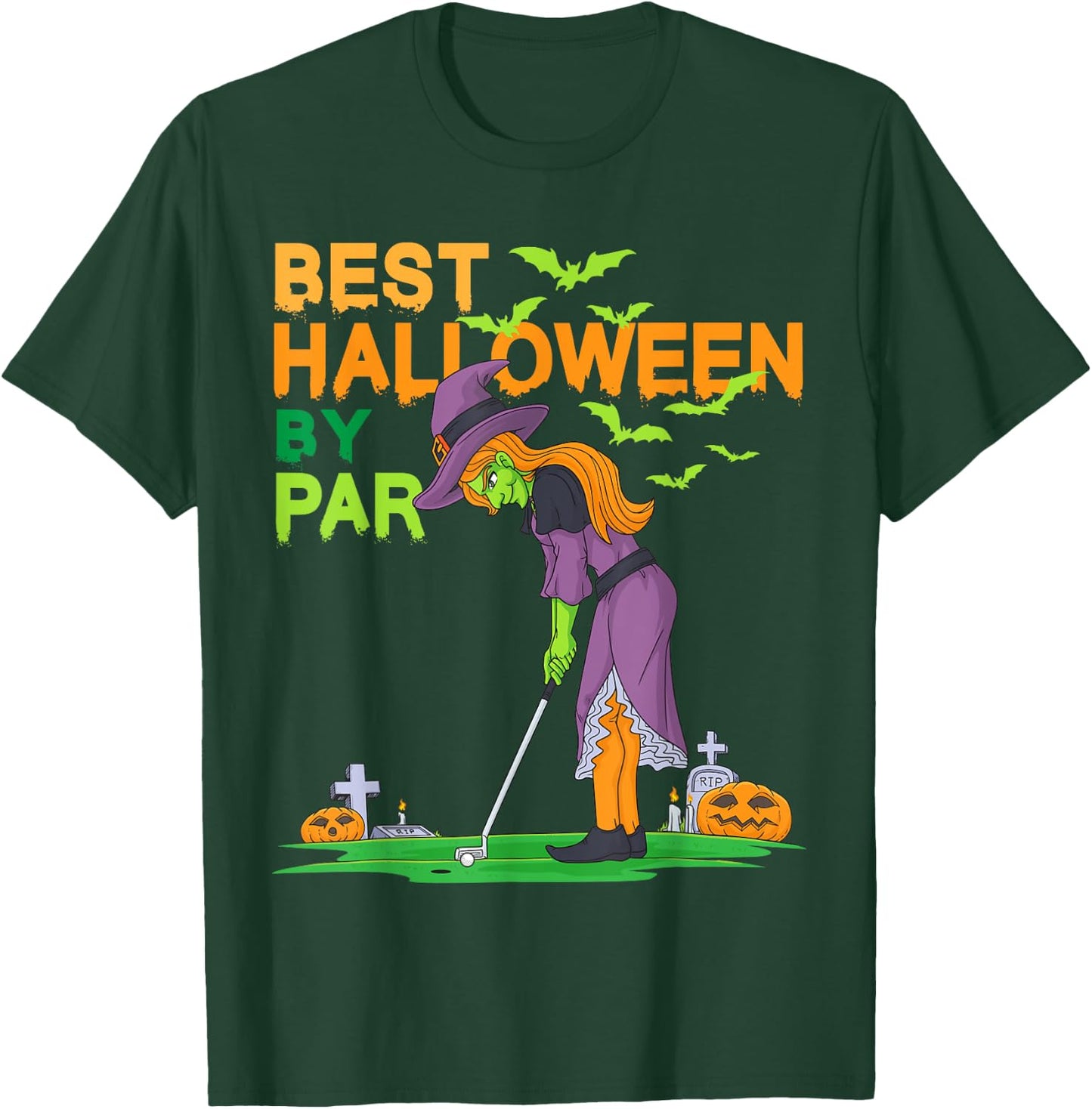 Best Halloween by Par Witch Golf T-Shirt - T-Shirt | Forest